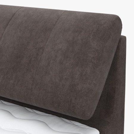 Kontinentalbett mit Stauraum 90 x 200 cm - braun