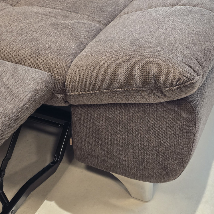 Ecksofa mit Schlaffunktion Farbe Braun, Eck links