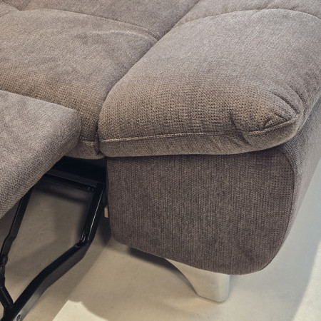 Ecksofa mit Schlaffunktion Farbe Braun, Eck links