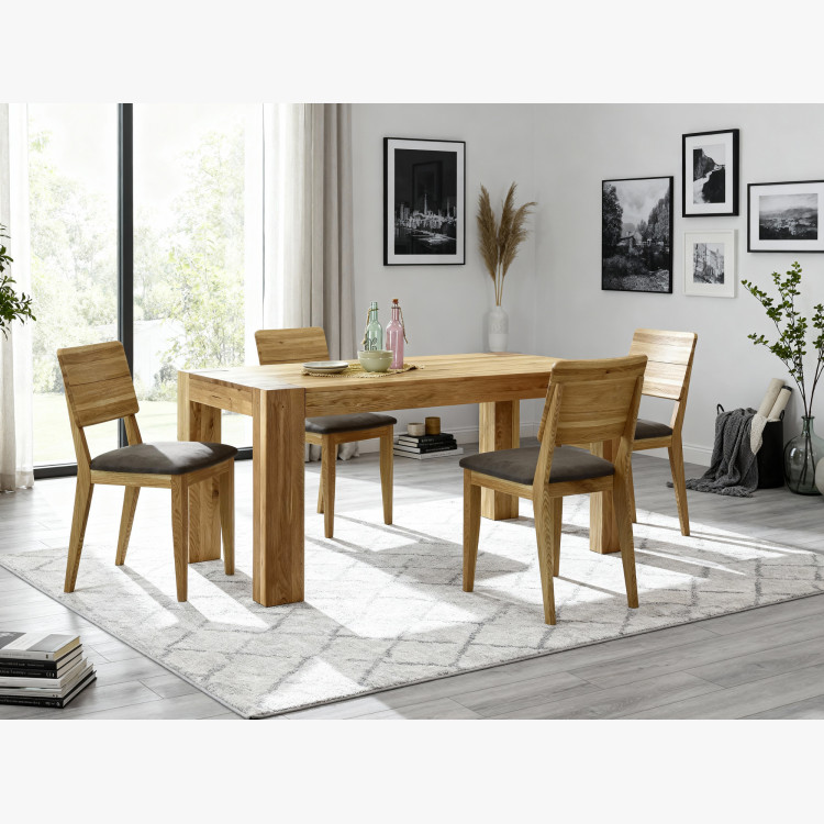 Eichentisch Massivholz Eiche, George 180 x 100 cm