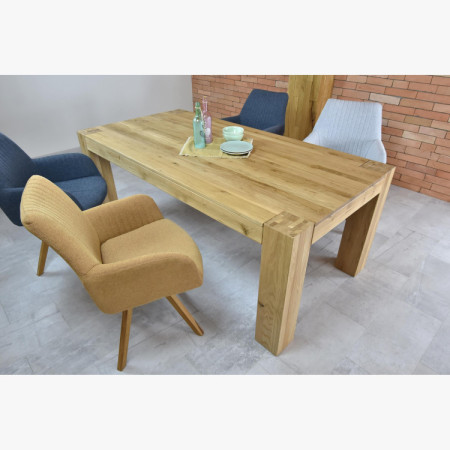 Eichen Esstisch aus massivem DUB, George 220 x 100 cm