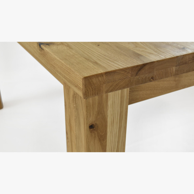 Eiche Tisch 180 x 90 cm und 4 Holzstühle