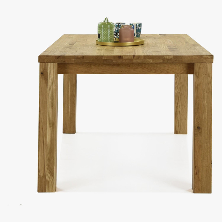 Eiche Tisch 180 x 90 cm und 4 Holzstühle