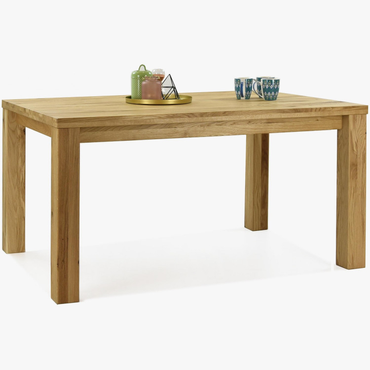 Eiche Tisch 180 x 90 cm und 4 Holzstühle