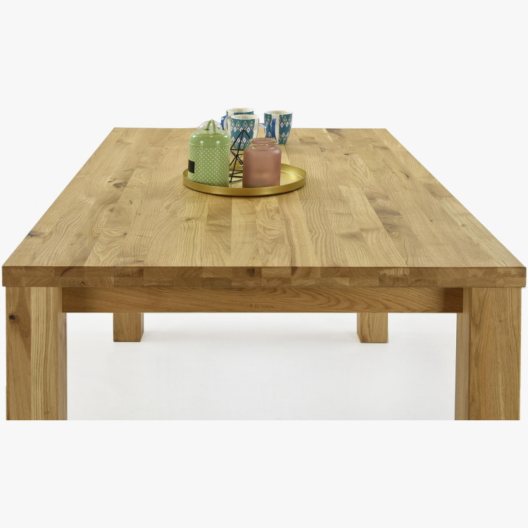 Eiche Tisch 180 x 90 cm und 4 Holzstühle