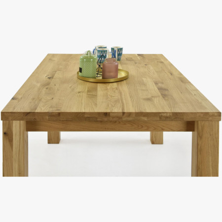 Eiche Tisch 180 x 90 cm und 4 Holzstühle