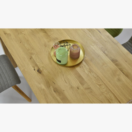 Eiche Tisch 180 x 90 cm und 4 Holzstühle