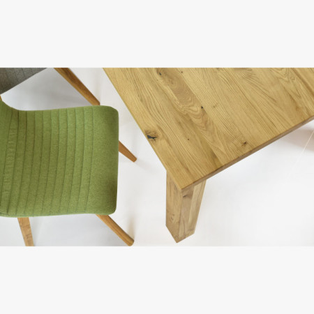 Eiche Tisch 180 x 90 cm und 4 Holzstühle