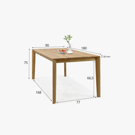 Design Esstisch aus Eiche 180 x 90 cm