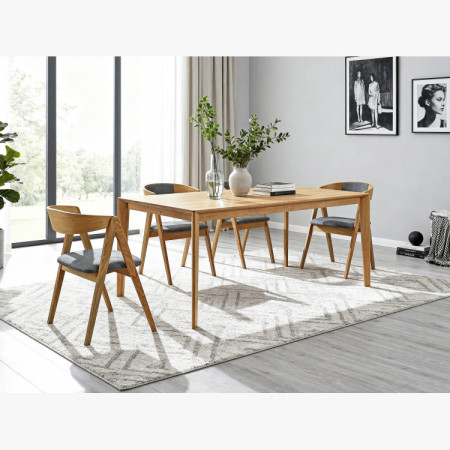 Design Esstisch aus Eiche 180 x 90 cm