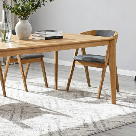 Design Esstisch aus Eiche 180 x 90 cm