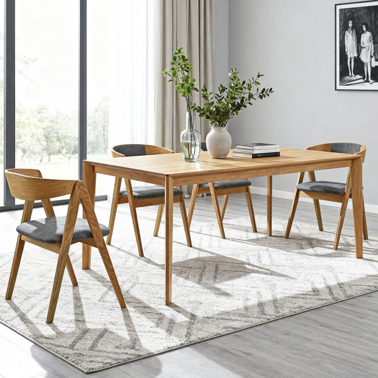 Design Esstisch aus Eiche 180 x 90 cm