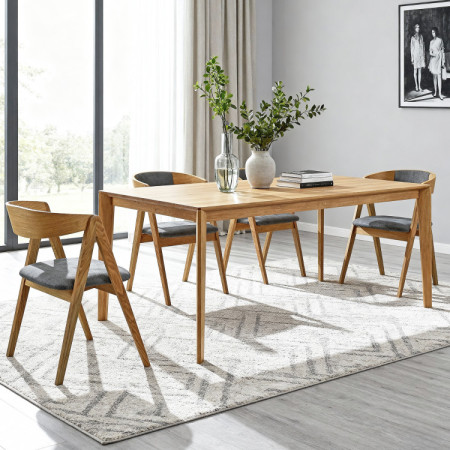 Design Esstisch aus Eiche 180 x 90 cm