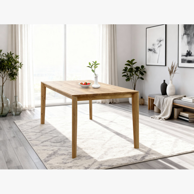 Sestava Eichenholztisch und 4 Stühle