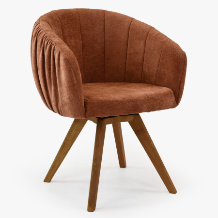 Dubusessel mit Armlehnen drehbar orange