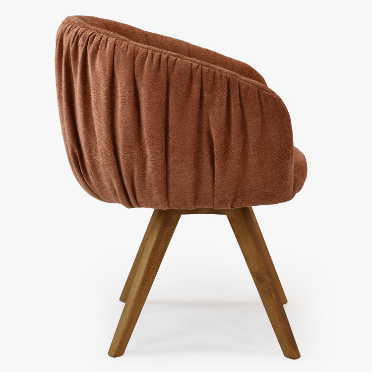 Dubusessel mit Armlehnen drehbar orange