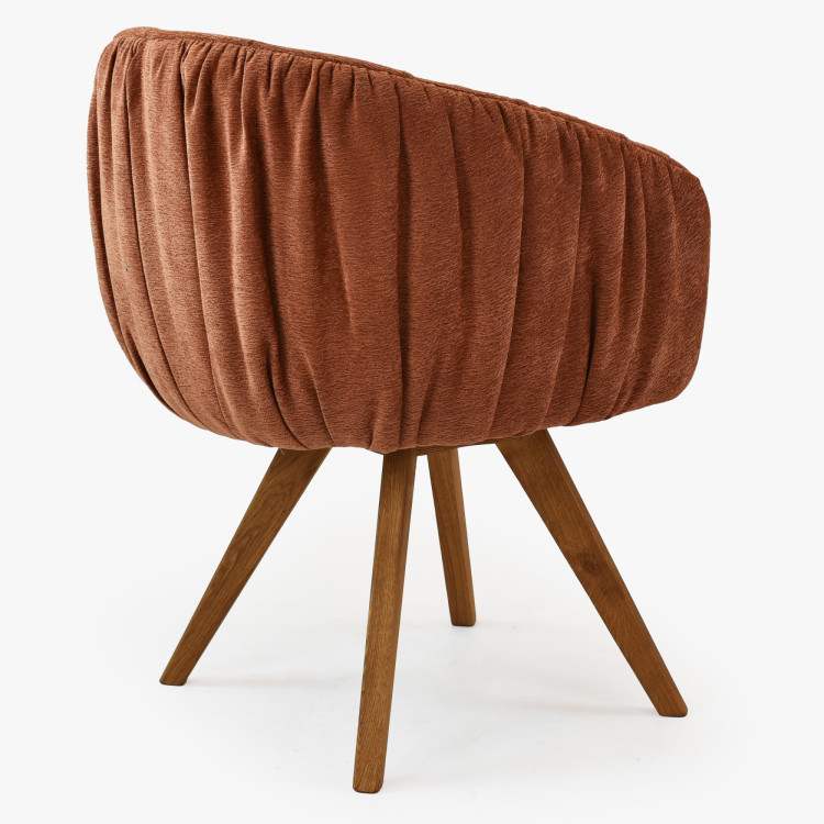 Dubusessel mit Armlehnen drehbar orange