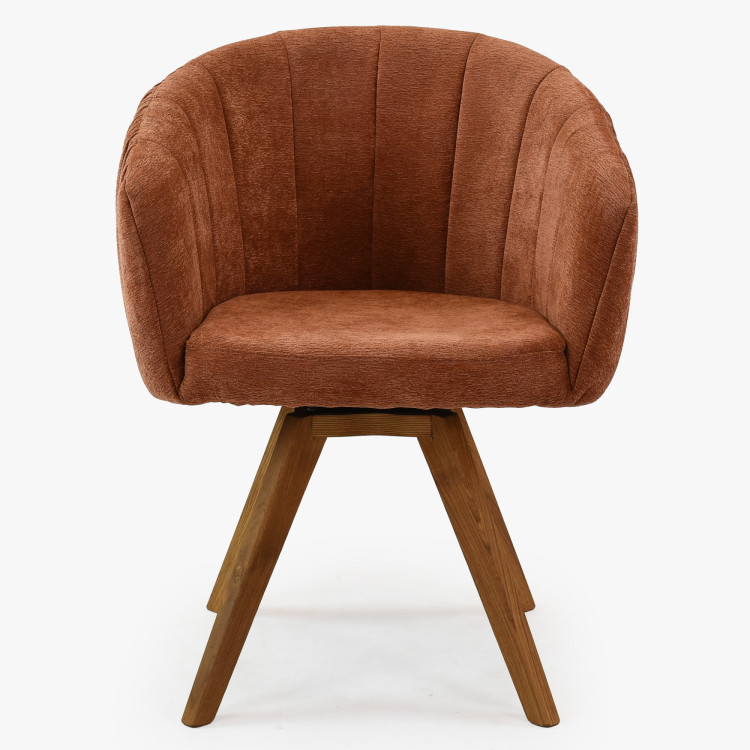 Dubusessel mit Armlehnen drehbar orange