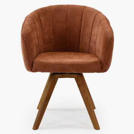 Dubusessel mit Armlehnen drehbar orange