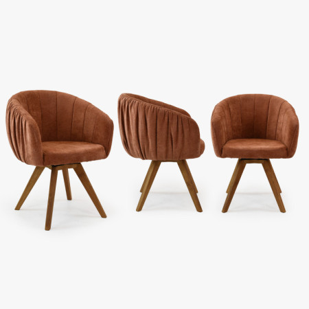 Dubusessel mit Armlehnen drehbar orange