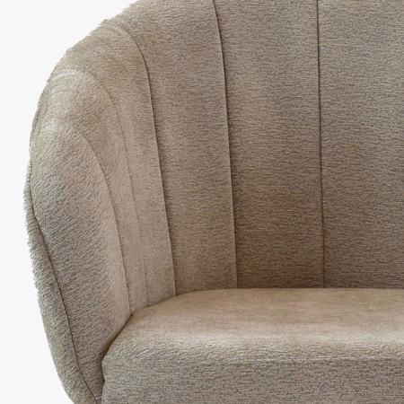 Eichen Drehsessel mit Armlehnen grau