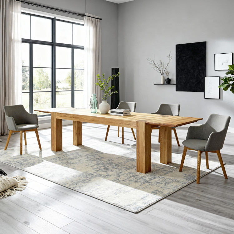 Modernes Esszimmer-Set aus Massivholz