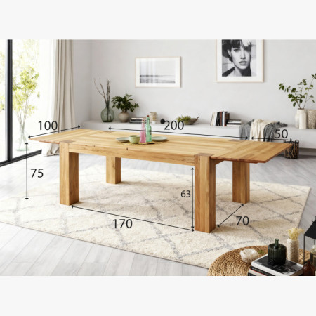 Modernes Esszimmer-Set aus Massivholz