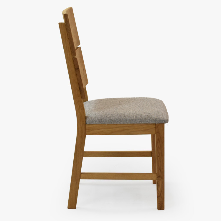 Massiver Esstisch aus Eiche 220×100 cm mit 4 skandinavischen Stühlen