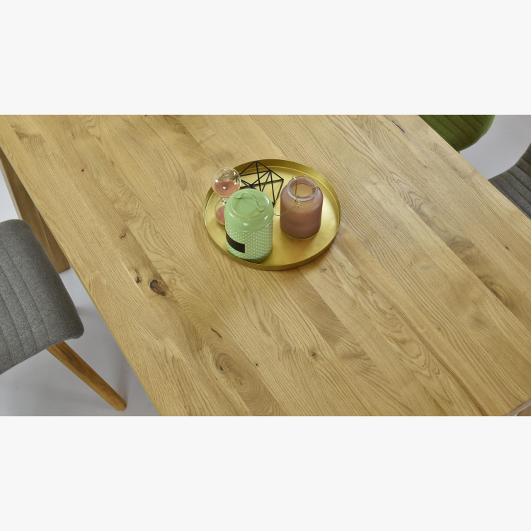 Dubová Essgruppe Tisch 180 x 90 cm und 4 massive Stühle