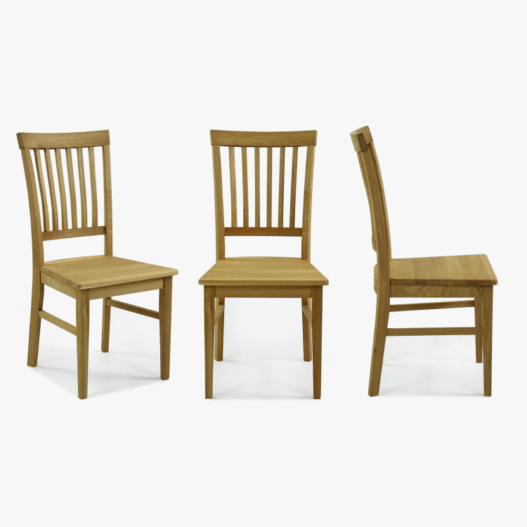 Dubová Essgruppe Tisch 180 x 90 cm und 4 massive Stühle