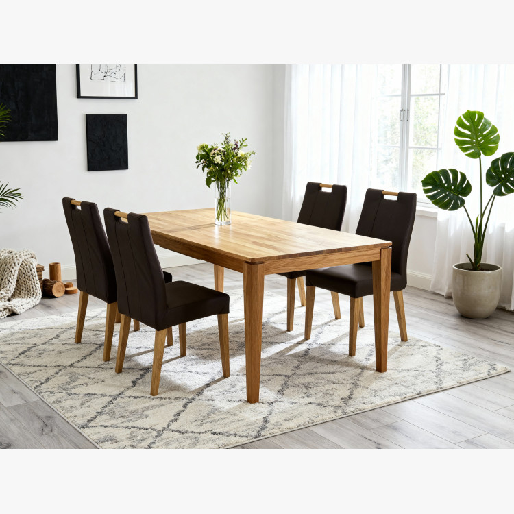 Esstisch aus massiver Eiche ausziehbar, Houston 160-210 x 90 cm