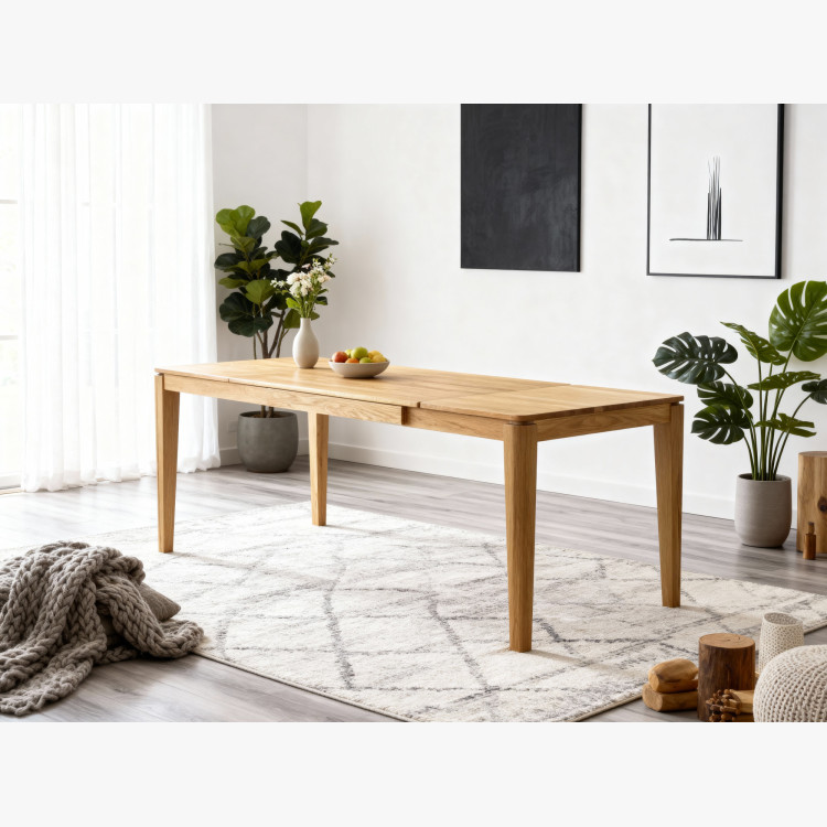 Esstisch aus massiver Eiche ausziehbar, Houston 160-210 x 90 cm