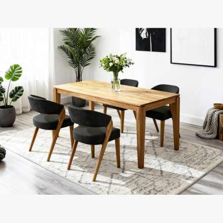 Esstisch aus massiver Eiche ausziehbar, Houston 160-210 x 90 cm