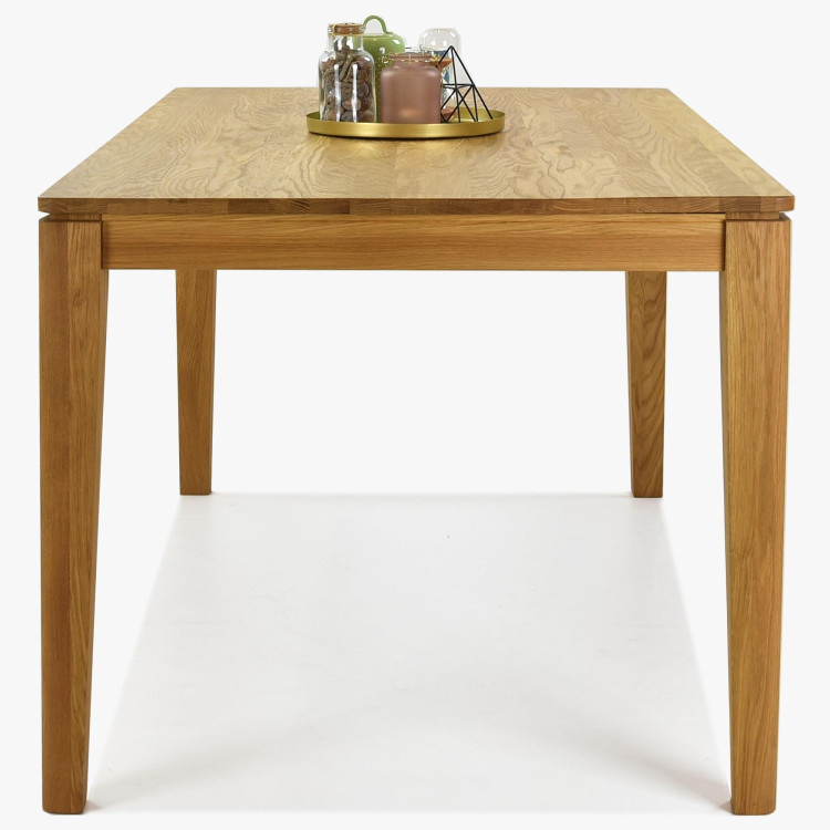 Ausziehbarer Esstisch aus Massivholz Eiche, Houston 140-190 x 90 cm