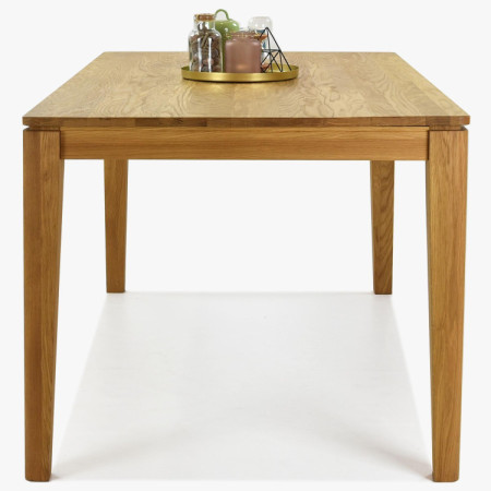 Ausziehbarer Esstisch aus Massivholz Eiche, Houston 140-190 x 90 cm