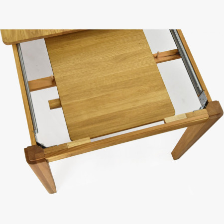 Ausziehbarer Esstisch aus Massivholz Eiche, Houston 140-190 x 90 cm