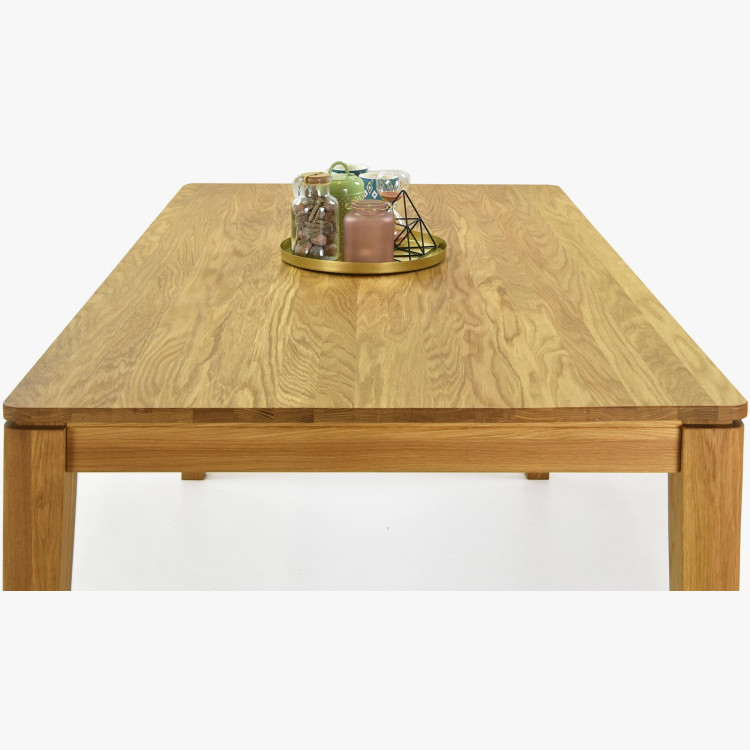 Ausziehbarer Esstisch aus Massivholz Eiche, Houston 140-190 x 90 cm