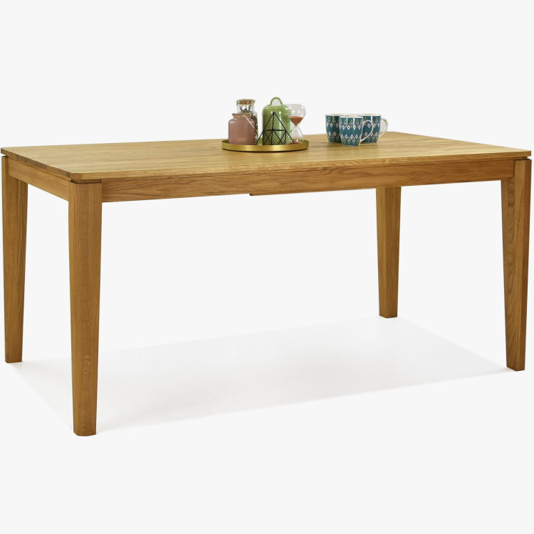 Ausziehbarer Esstisch aus Massivholz Eiche, Houston 140-190 x 90 cm