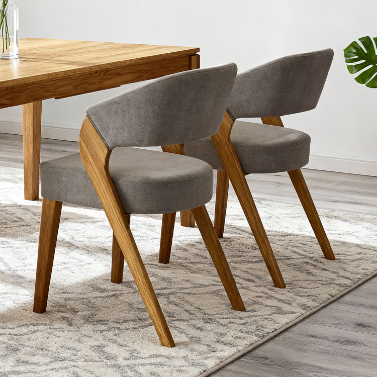 Ausziehbarer Esstisch aus Massivholz Eiche, Houston 140-190 x 90 cm