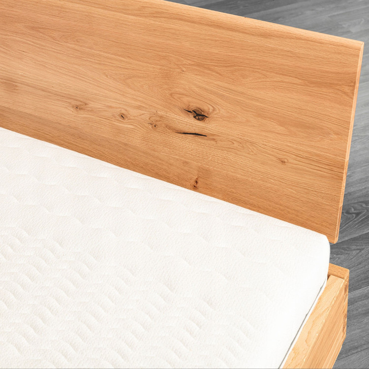 Eiche Bett mit Stauraum 180 x 200 cm