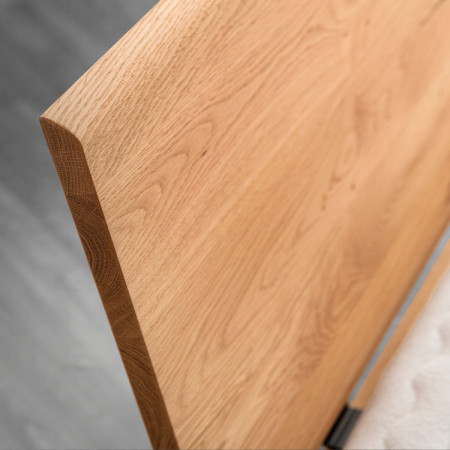 Eiche-Bett mit Stauraum 160 x 200 cm