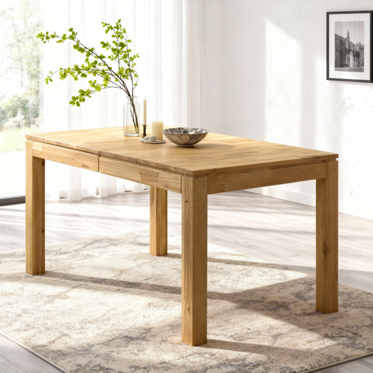 Massiver ausziehbarer Tisch 120 x 80 cm, + 50 cm