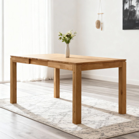 Massiver ausziehbarer Tisch 120 x 80 cm, + 50 cm