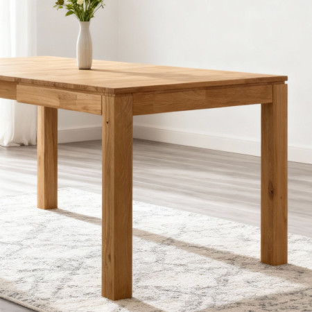 Massiver ausziehbarer Tisch 120 x 80 cm, + 50 cm