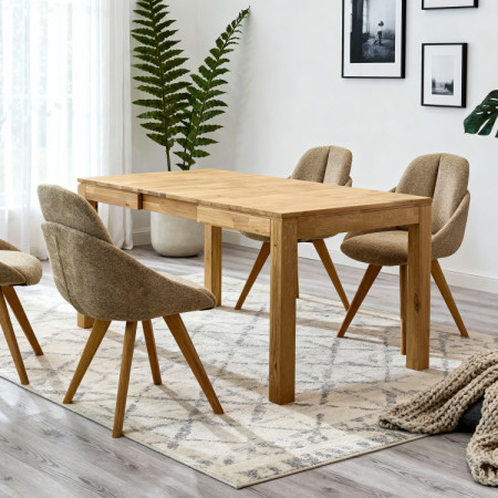 Massiver ausziehbarer Tisch 120 x 80 cm, + 50 cm