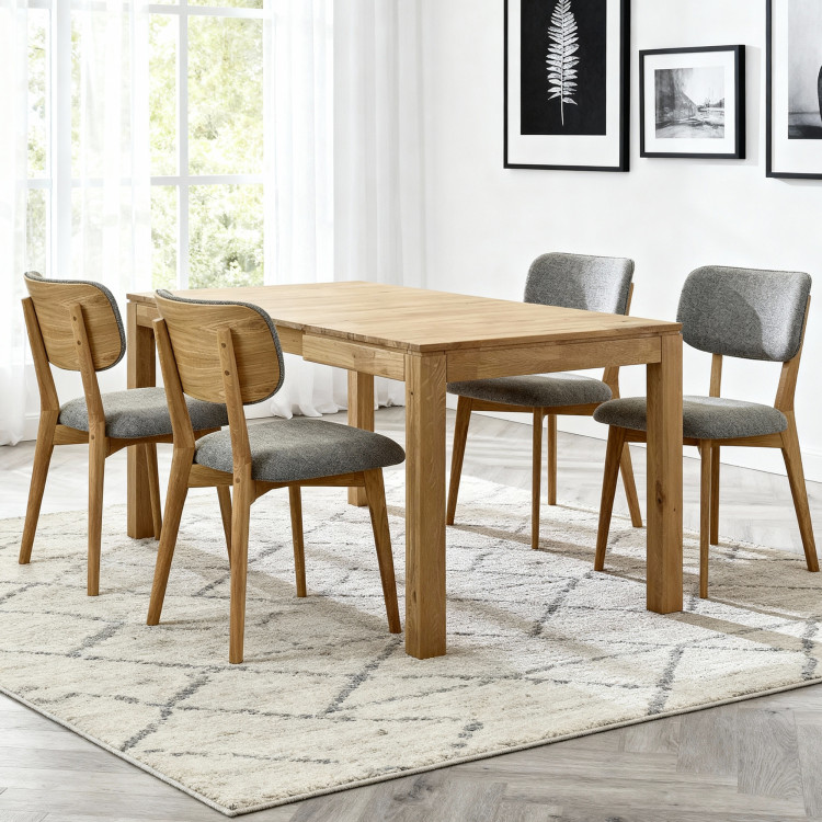 Massiver ausziehbarer Tisch 120 x 80 cm, + 50 cm