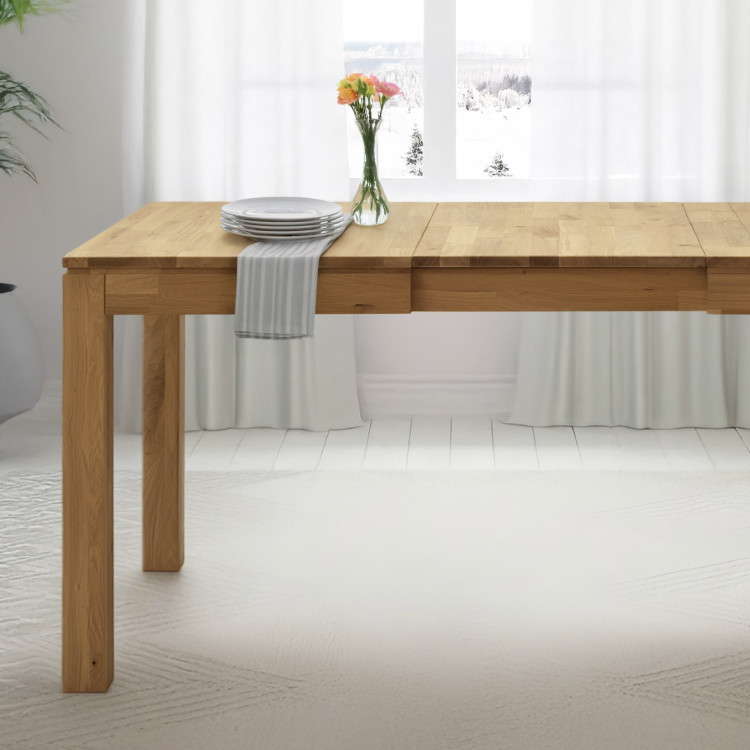 Massiver ausziehbarer Tisch 120 x 80 cm, + 50 cm