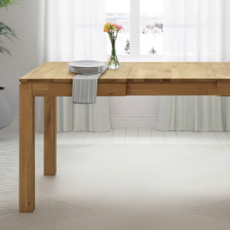 Massiver ausziehbarer Tisch 120 x 80 cm, + 50 cm