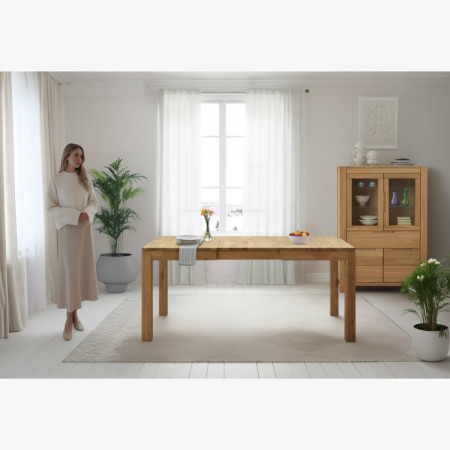 Massiver ausziehbarer Tisch 120 x 80 cm, + 50 cm