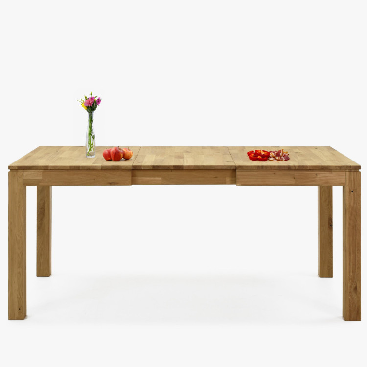 Massiver ausziehbarer Tisch 120 x 80 cm, + 50 cm